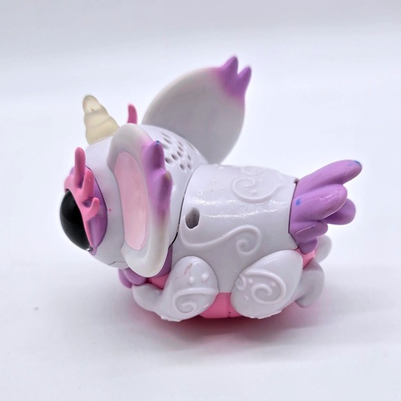 WowWee Lil' Shimmer Unicorn Creature Toy White Purple Pink Big Eyes-Works - Picture 3 of 8